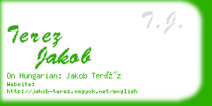 terez jakob business card